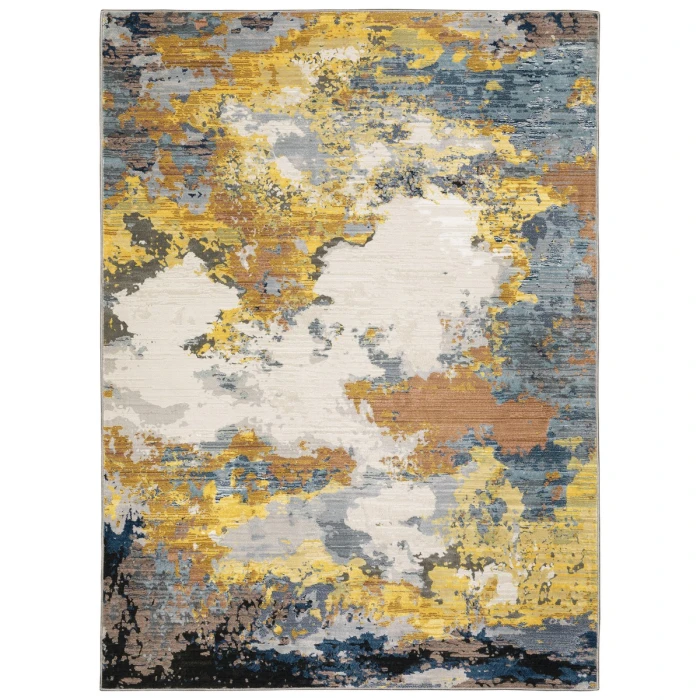 Oriental Weavers Area Rug Caravan 530V8 Yellow 7'10" X 10'10"