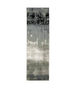 Oriental Weavers Caravan 5571H Blue/ Green Area Rug 2 ft. 3 in. X 7 ft. 6 in. Runner