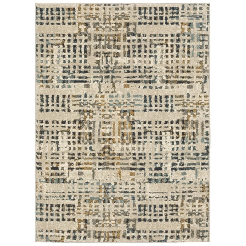 Oriental Weavers Area Rug Carson 0748F Beige 6' 7" X  9' 2"