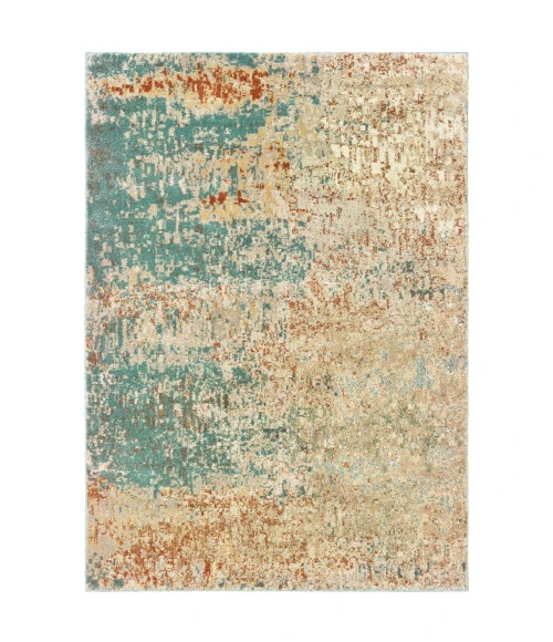 Oriental Weavers Area Rug Carson 9654B Blue 7'10" X 10'