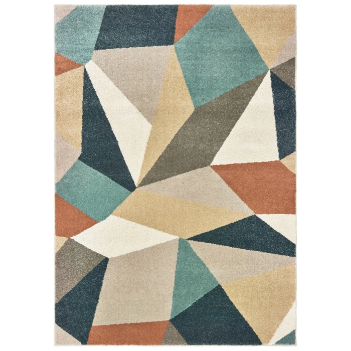 Oriental Weavers Area Rug Carson 9659B Blue 6' 7" X  9' 2"