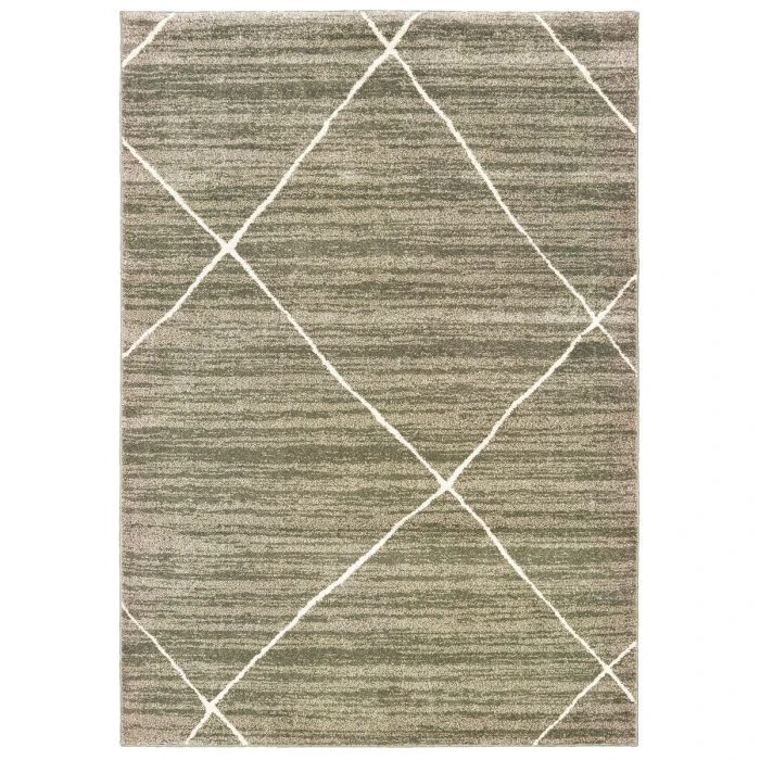 Oriental Weavers Area Rug Carson 9661A Grey 6' 7" X  9' 2"