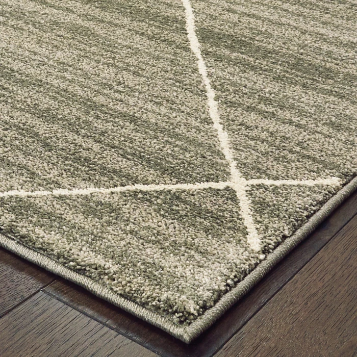 Oriental Weavers Area Rug Carson 9661A Grey 6' 7" X  9' 2"
