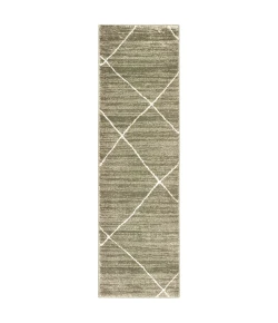 Oriental Weavers Carson 9661A Grey/ Ivory Area Rug 2 ft. 3 in. X 7 ft. 6 in. Runner