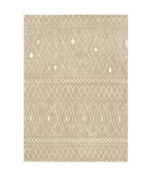 Oriental Weavers Area Rug Carson 9665B Sand 9'10" X 12'10"