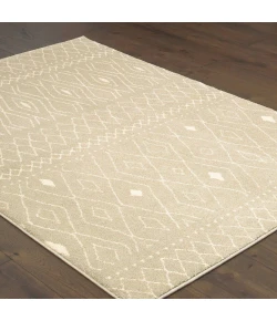 Oriental Weavers Carson 9665B Sand/ Ivory Area Rug 9 ft. 10 in. X 12 ft. 10 in. Rectangle