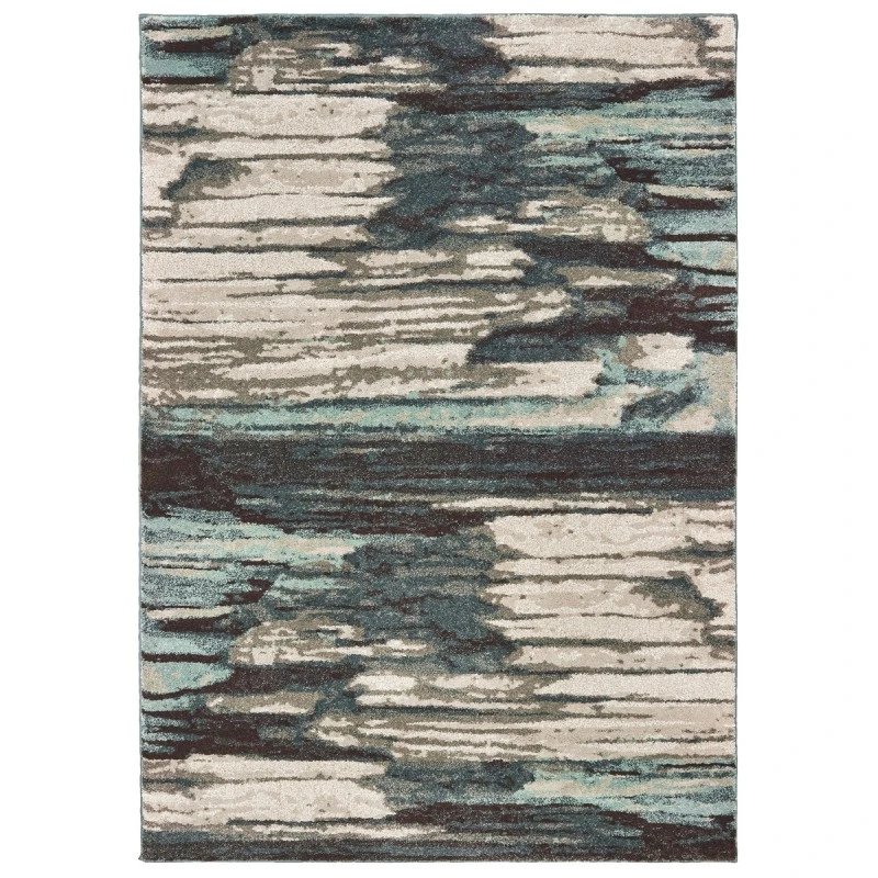 Oriental Weavers Area Rug Carson 9675A Blue 9'10" X 12'10"