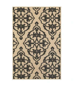 Oriental Weavers Cayman 001B9 Sand/ Charcoal Area Rug 9 ft. 10 in. X 12 ft. 10 in. Rectangle