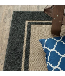 Oriental Weavers Cayman 5594K Sand/ Charcoal Area Rug 9 ft. 10 in. X 12 ft. 10 in. Rectangle