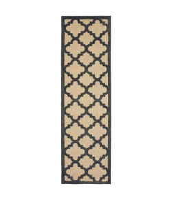 Oriental Weavers Cayman 660N9 Sand/ Charcoal Area Rug 2 ft. 3 in. X 7 ft. 6 in. Runner