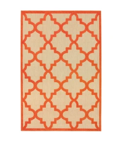 Oriental Weavers Cayman 660O9 Sand/ Orange Area Rug 9 ft. 10 in. X 12 ft. 10 in. Rectangle