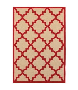 Oriental Weavers Cayman 660R9 Sand/ Red Area Rug 7 ft. 10 in. X 10 ft. 10 in. Rectangle