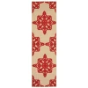 Oriental Weavers Cayman 097R9 Sand/ Red Area Rug 2 ft. 3 in. X 7 ft. 6 in. Runner