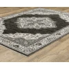 Oriental Weavers Chamberlain Ch05C Charcoal/ Ivory 3 Ft. 3 In. X 5 Ft. Rectangle Rug