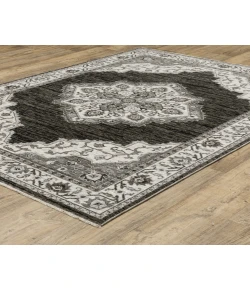Oriental Weavers Chamberlain Ch05C Charcoal/ Ivory 3 Ft. 3 In. X 5 Ft. Rectangle Rug
