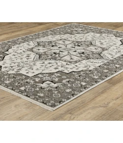 Oriental Weavers Chamberlain Ch09A Ivory/ Grey 5 Ft. 3 In. X 7 Ft. 6 In. Rectangle Rug