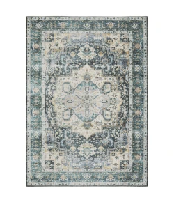 Oriental Weavers Charleston Cha01 Blue/ Ivory Area Rug 7 ft. 6 in. X 10 ft. Rectangle