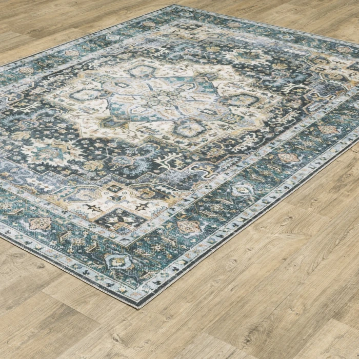 Oriental Weavers Area Rug Charleston CHA01 Blue 5' X  7'