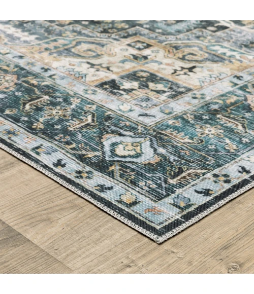 Oriental Weavers Area Rug Charleston CHA01 Blue 7' 6" X 10'
