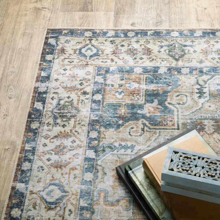 Oriental Weavers Area Rug Charleston CHA02 Blue 7' 6" X 10'