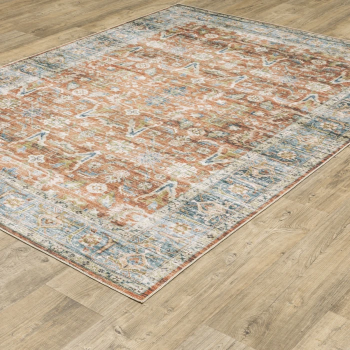 Oriental Weavers Area Rug Charleston CHA04 Rust 7' 6" X 10'