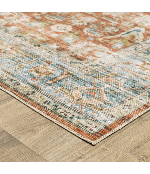 Oriental Weavers Area Rug Charleston CHA04 Rust 5' X  7'
