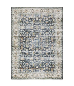Oriental Weavers Charleston Cha05 Blue/ Gold Area Rug 5 ft. X 7 ft. Rectangle