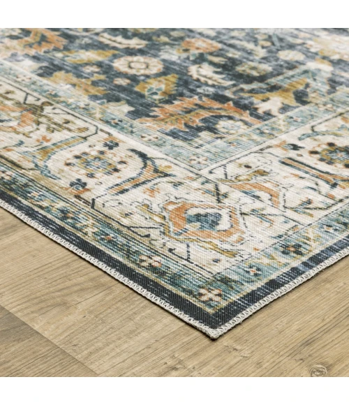 Oriental Weavers Area Rug Charleston CHA05 Blue 2' X  8' Runner
