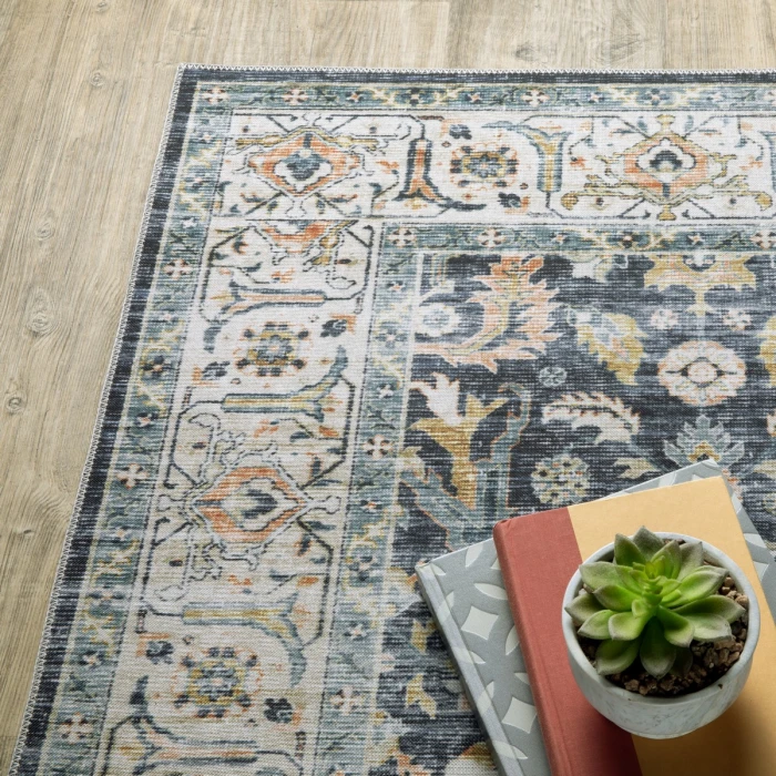 Oriental Weavers Area Rug Charleston CHA05 Blue 2' X  3'