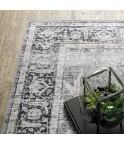 Oriental Weavers Charleston Cha07 Charcoal/ Grey Area Rug 5 ft. X 7 ft. Rectangle