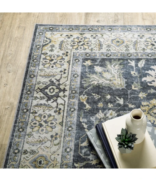 Oriental Weavers Area Rug Charleston CHA08 Charcoal 5' X  7'