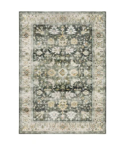 Oriental Weavers Charleston Cha09 Charcoal/ Gold Area Rug 5 ft. X 7 ft. Rectangle