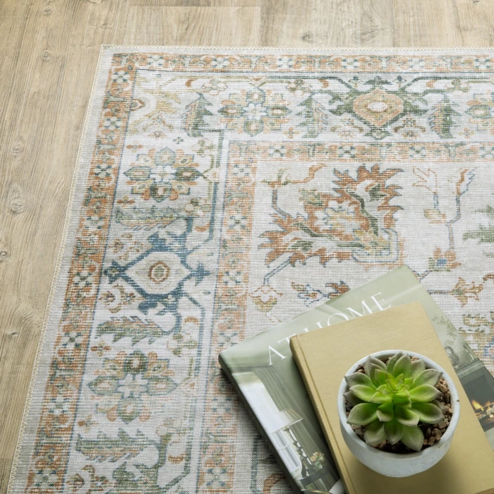 Oriental Weavers Area Rug Charleston CHA10 Ivory 3' 6" X  5' 6"