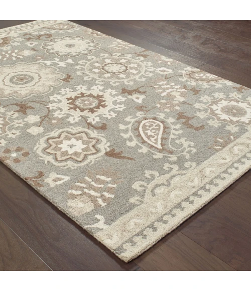Oriental Weavers Area Rug Craft 93003 Grey 3' 6" X  5' 6"