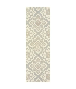 Oriental Weavers Craft 93004 Grey/ Sand Area Rug 2 ft. 6 in. X 8 ft. 0 in. Runner