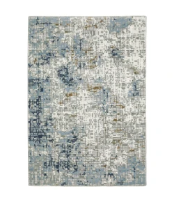 Oriental Weavers Easton 011E3 Blue/ Ivory Area Rug 2 ft. 3 in. X 7 ft. 6 in. Runner