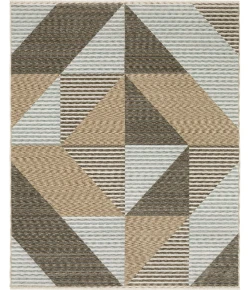 Oriental Weavers Echo Ech04 Beige/ Grey 6 Ft. 7 In. X 9 Ft. 6 In. Rectangle Rug
