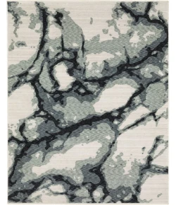 Oriental Weavers Echo Ech08 Blue/ Ivory 2 Ft. 3 In. X 7 Ft. 6 In. Runner Rug