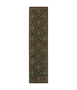 Oriental Weavers Easton 011E3 Blue/ Ivory Area Rug 2 ft. 3 in. X 7 ft. 6 in. Runner