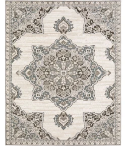 Oriental Weavers Ellington Ell01 Ivory/ Blue 3 Ft.10 In. X 5 Ft. 5 In. Rectangle Rug