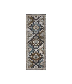 Oriental Weavers Ellington Ell07 Blue/ Rust 3 Ft.10 In. X 5 Ft. 5 In. Rectangle Rug
