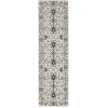 Oriental Weavers Ellington Ell10 Ivory/ Blue 2 Ft. 3 In. X 7 Ft. 6 In. Runner Rug
