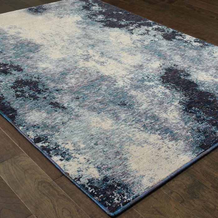 Oriental Weavers Area Rug Evolution 8000B Navy 7'10" X 10'10"