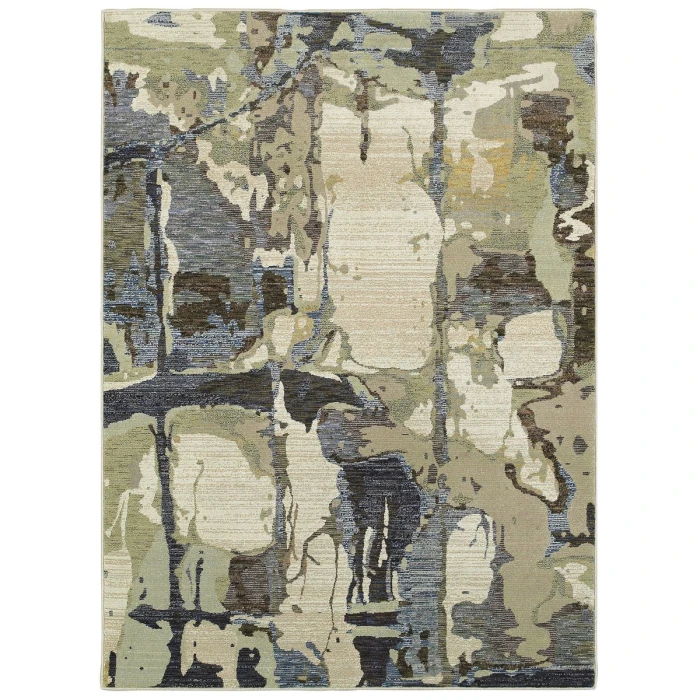 Oriental Weavers Area Rug Evolution 8027A Blue 7'10" X 10'10"