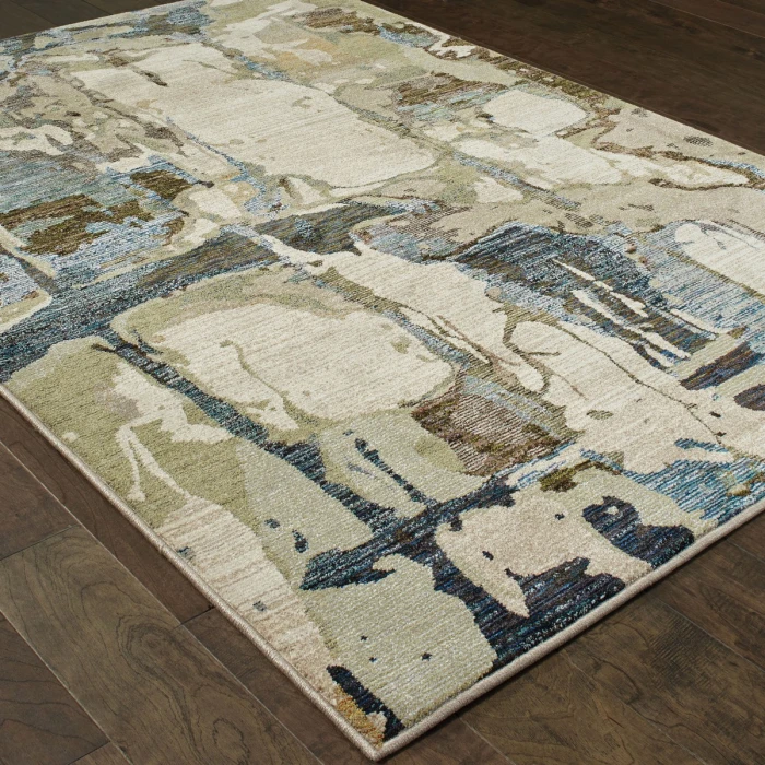 Oriental Weavers Area Rug Evolution 8027A Blue 7'10" X 10'10"