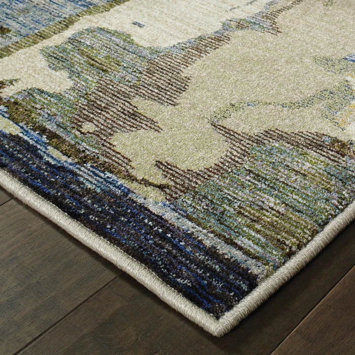 Oriental Weavers Area Rug Evolution 8027A Blue 7'10" X 10'10"