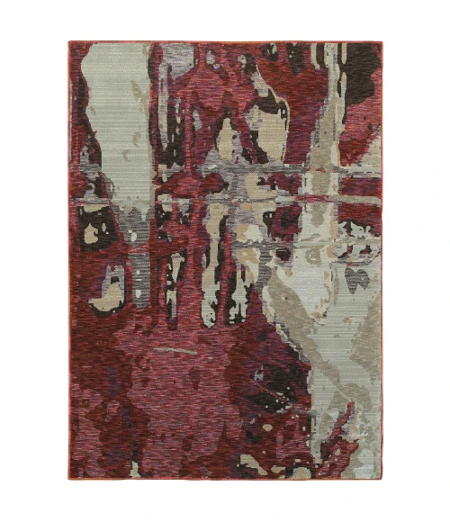 Oriental Weavers Area Rug Evolution 8028B Red 1'10" X  3' 2"