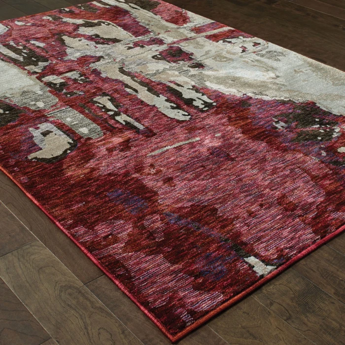 Oriental Weavers Area Rug Evolution 8028B Red 2' 3" X  8' 0" Runner