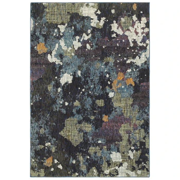Oriental Weavers Area Rug Evolution 8029A Navy 3' 3" X  5' 2"