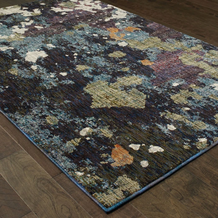 Oriental Weavers Area Rug Evolution 8029A Navy 3' 3" X  5' 2"